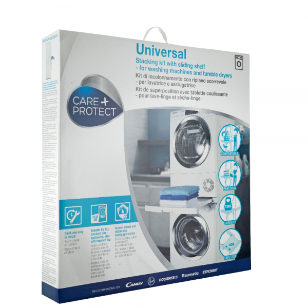 Care+Protect Stacking Kit With Sliding Shelf For Washing Machines and Tumble Dryers, product image